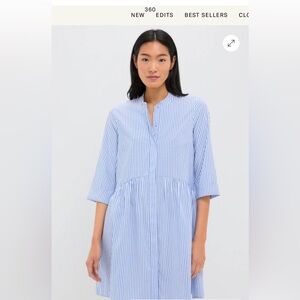 Tuckernuck Blue Stripe Royal Shirt Dress